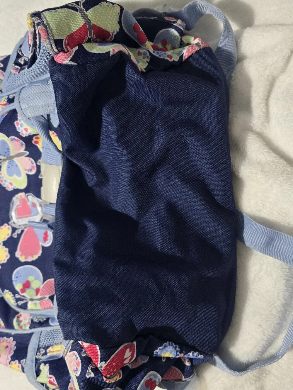 Pottery Barn Kids Blue Butterfly Backpack C Monogram